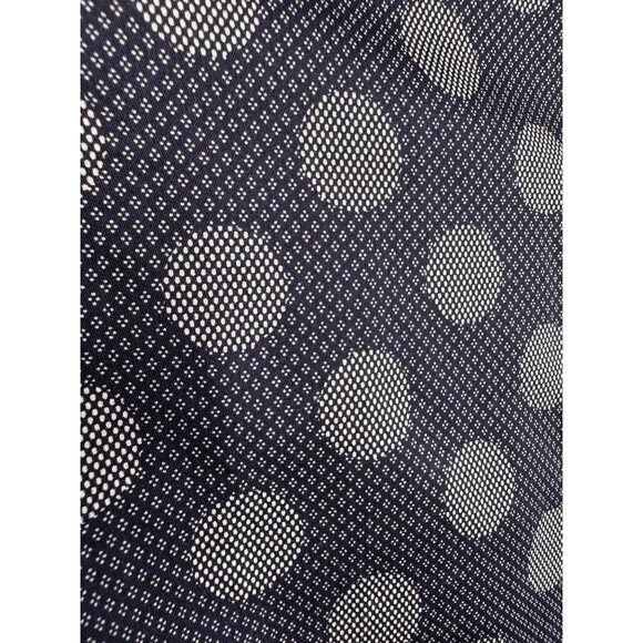 Ted Baker London Navy Large Spot Print Shirt SZ 4/L Long Sleeve Button-Up Flip C - Picture 3 of 10